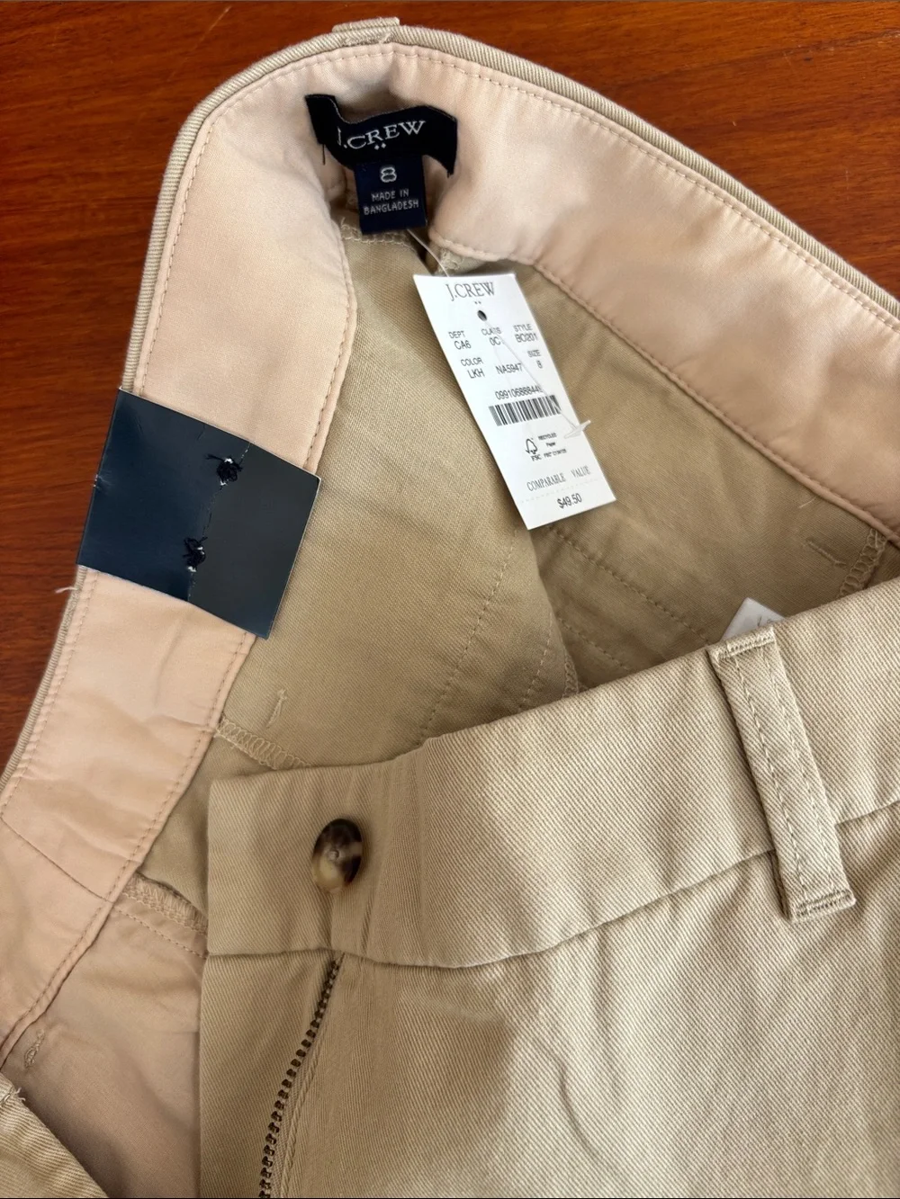 J. Crew women’s Chino Shorts in Beige